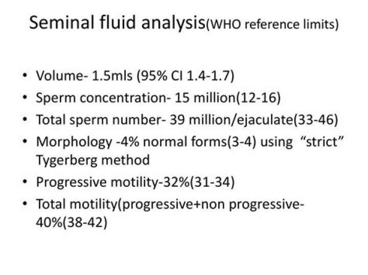 When to repeat seminal fluid analysis?