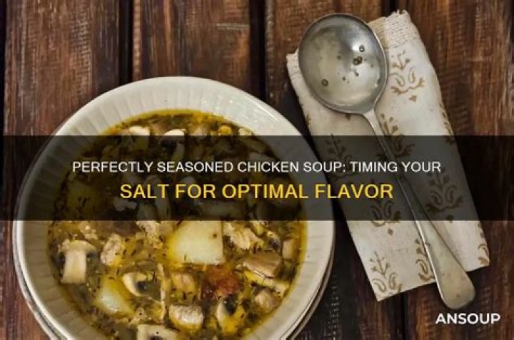 When to salt chicken?