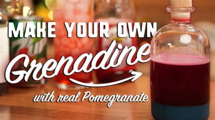 When to use grenadine?