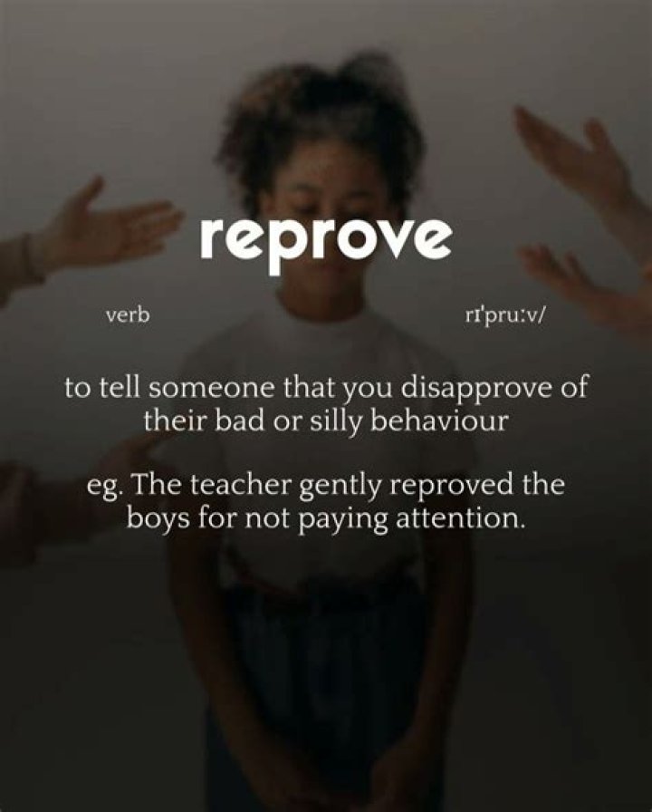 When to use reprove?