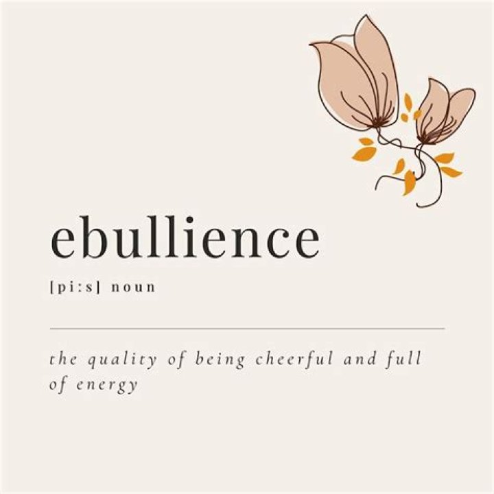 When to use the word ebullience?