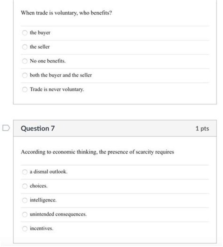When trade is voluntary who benefits?
