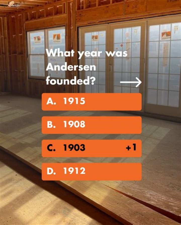 When was andersen windows founded?