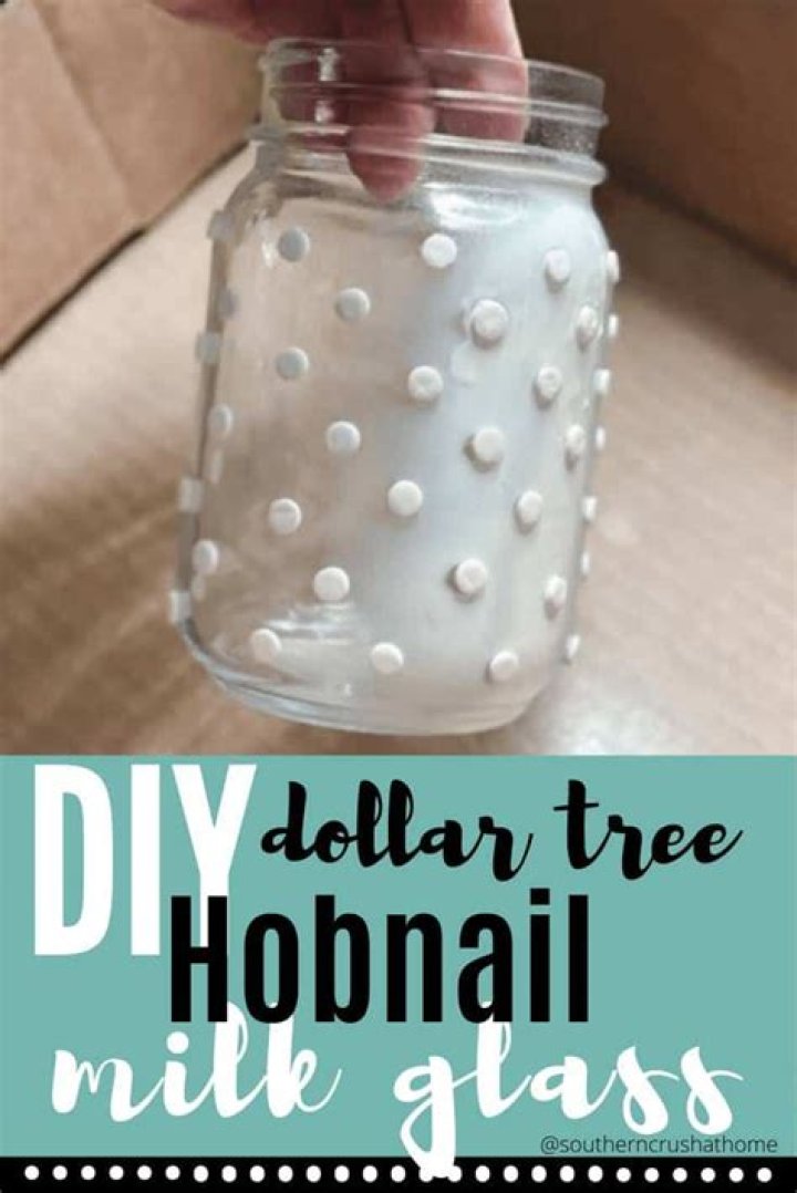 When was hobnail milk glass made?