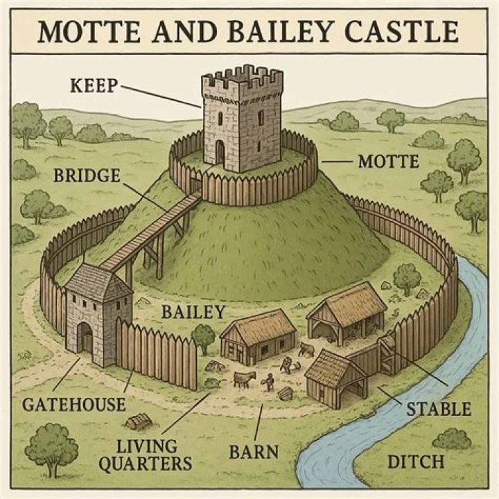 When was motte and bailey invented?