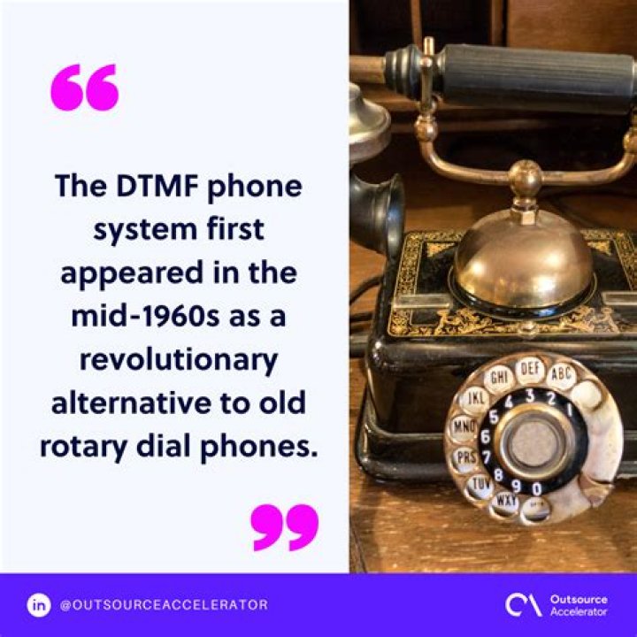 When was the dtmf system first used?