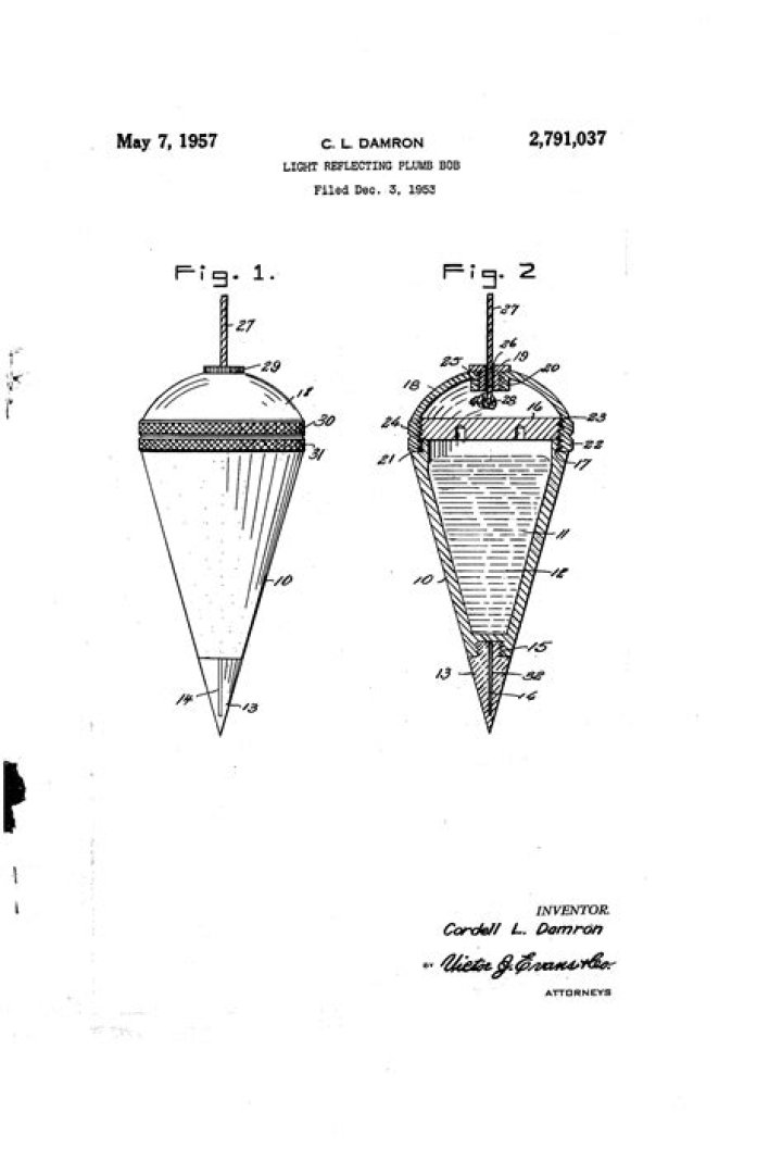 When was the plumb bob invented?