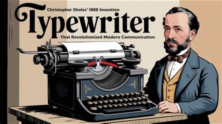 When was the typewriter invented in the industrial revolution?