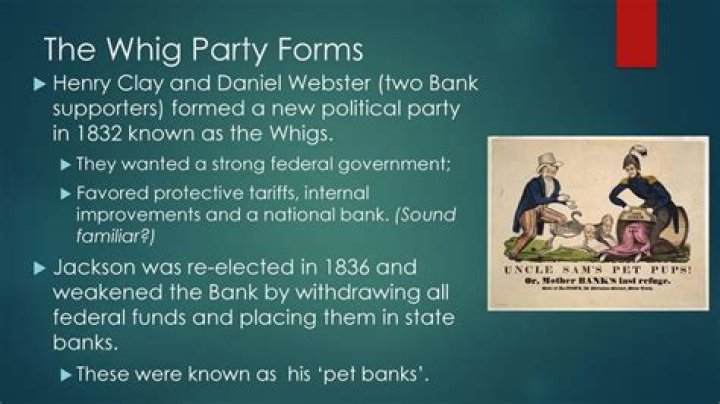 When was the whig party destroyed?