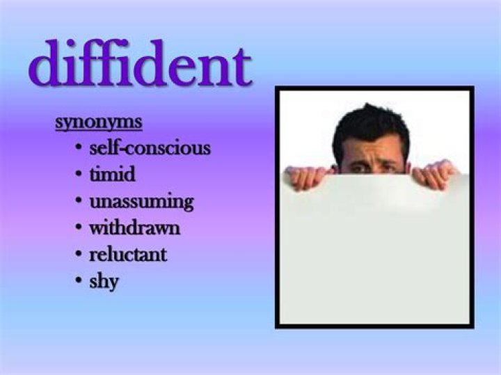 When was the word diffident first used?