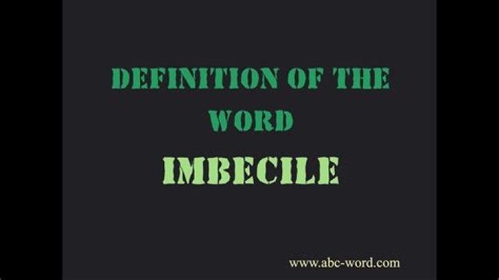 When was the word imbecile invented?