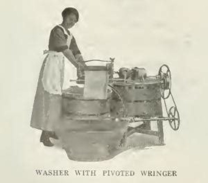 When were laundry machines invented?