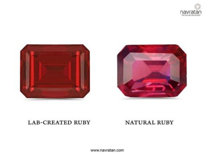When were synthetic rubies invented?