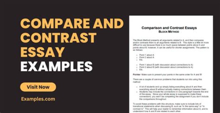 When writing a compare-and-contrast essay it is important to ensure that the?