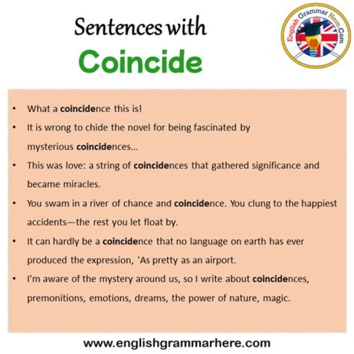 When you coincide with?