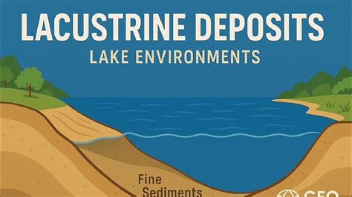 Where are lacustrine deposits found most commonly?