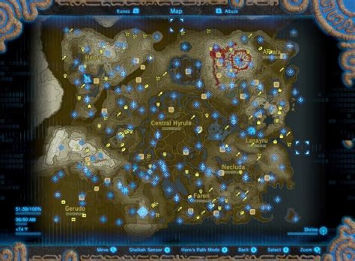 Where are the labyrinths in breath of the wild?
