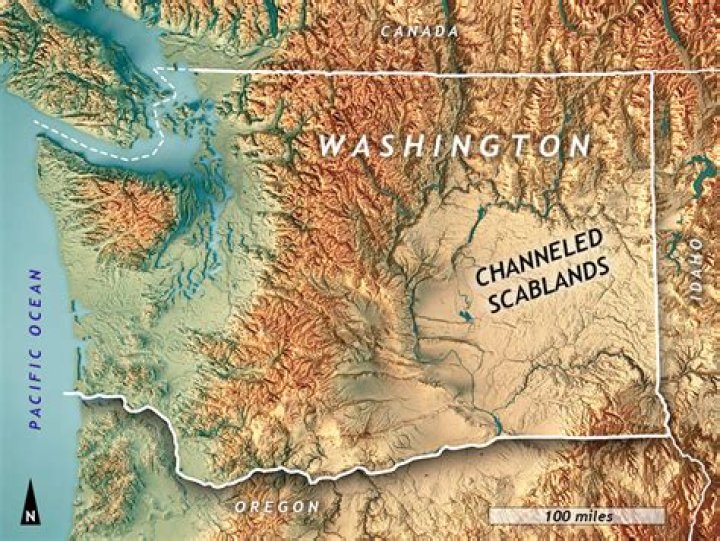 Where are the scablands in washington state?