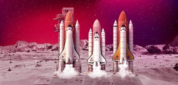 Where are the three space shuttles?