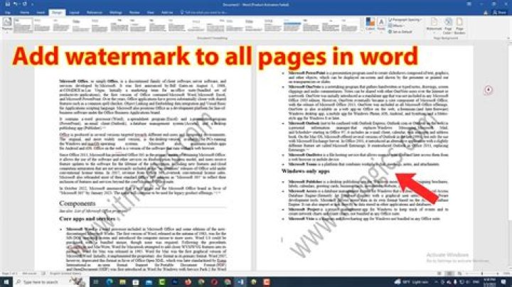 Where are watermarks in word 2010?