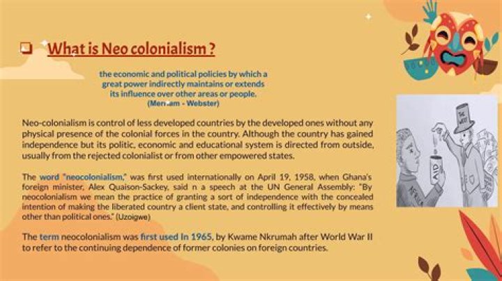 Where did the term neocolonialism come from?