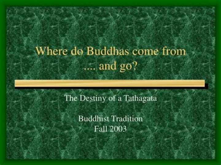 Where do buddhas come from?