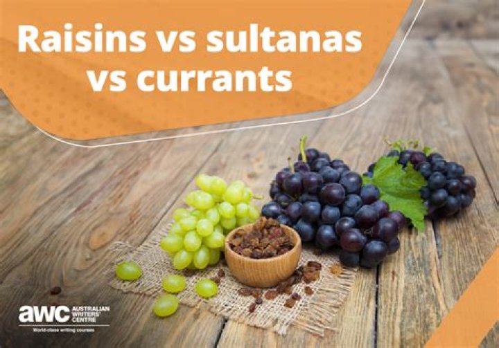 Where do currants and sultanas come from?