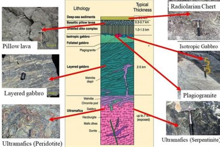 Where do ophiolites form?