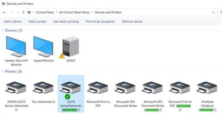 Where do redirected printers come from?