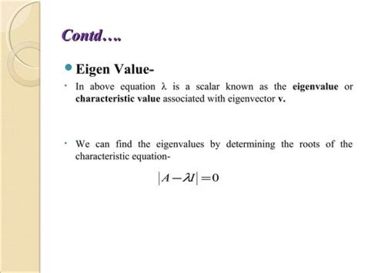 Where does eigenvalue come from?
