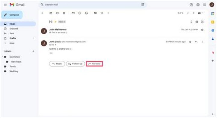 Where does forwarded mail go?