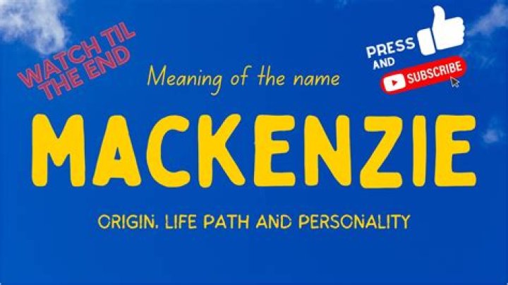 Where does the last name mckenzie come from?