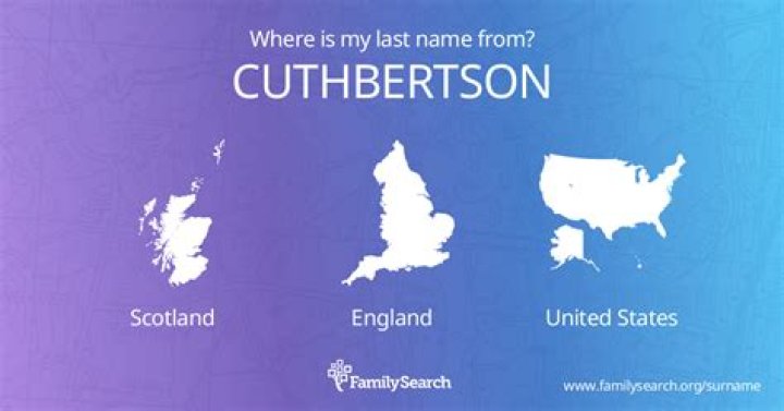 Where does the name cuthbertson come from?