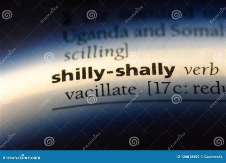 Where does the word shilly-shally come from?
