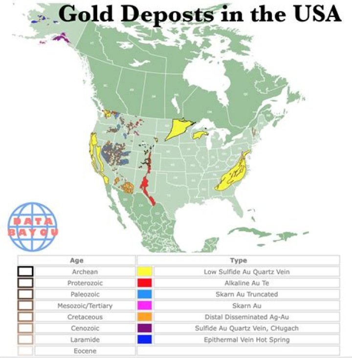 Where gold deposits in rivers?