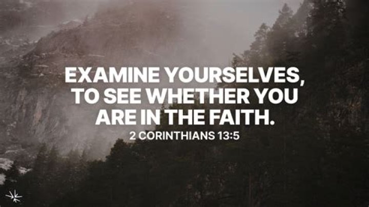 Where in the bible is examine yourself?