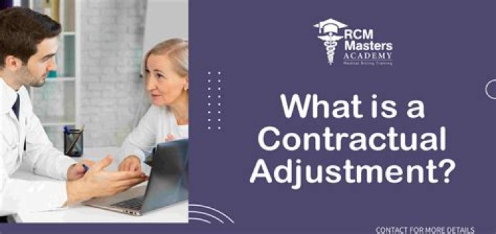 Where is a contractual adjustment?