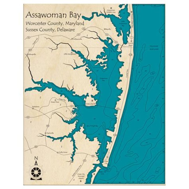 Where is assawoman bay?