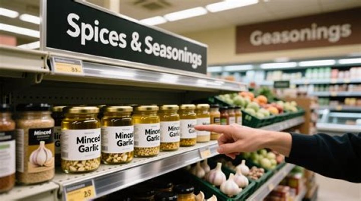Where is minced ginger in the grocery store?
