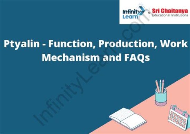 Where is ptyalin stored and what is its function?