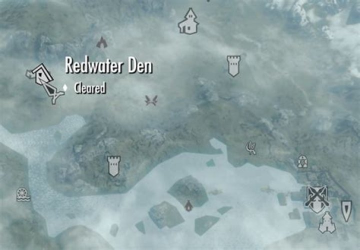 Where is redwater den in skyrim?
