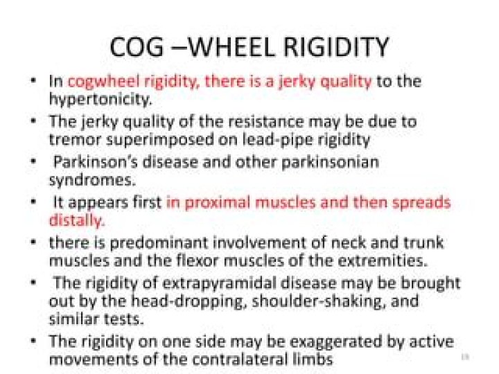 Where is the cogwheel rigidity?