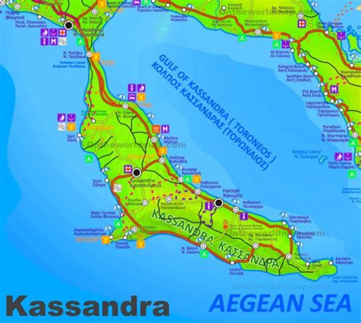 Where is the kassandra peninsula?