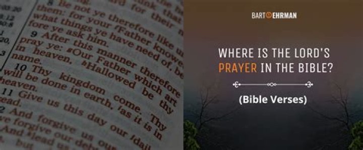 Where is the lord’s prayer in the bible?