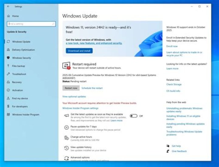 Where is windows update in windows 10?