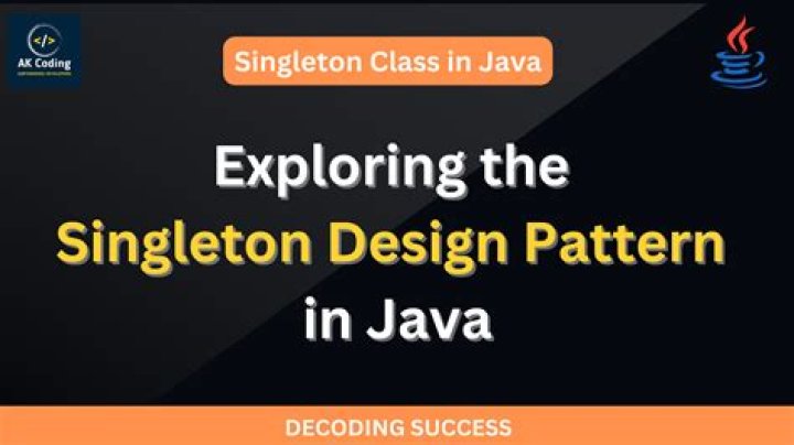 Where singleton design pattern is used in java?