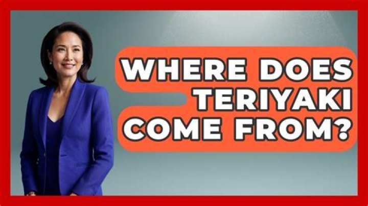 Where teriyaki come from?