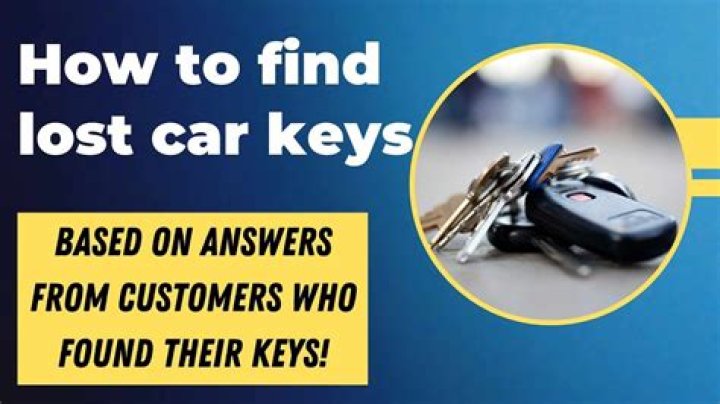 Where to find your lost keys?