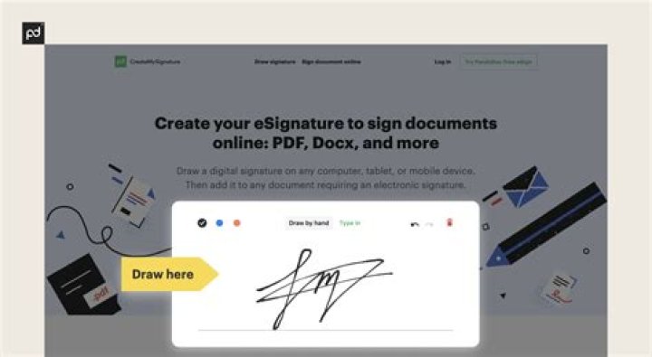 Where to pp a signature?
