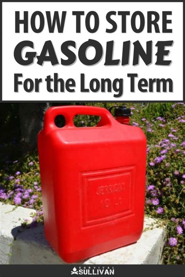 Where to store gasoline can?